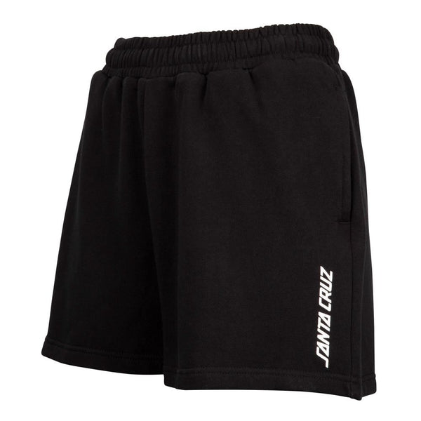 Santa Cruz Womens Shorts Strip II Shorts - Black - Skatewarehouse.co.uk