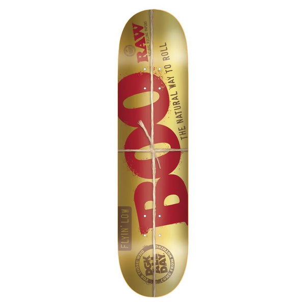 DGK Raw V2 (Gold Foil) Boo Gold Skateboard Deck - 8.25