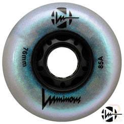 Luminous Led Inline Wheel (Set of 4 Wheels) - Black Pearl - 76Mm/85A - Skatewarehouse.co.uk