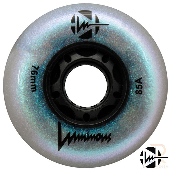 Luminous Led Inline Wheel (Set of 4 Wheels) - Black Pearl - 76Mm/85A - Skatewarehouse.co.uk