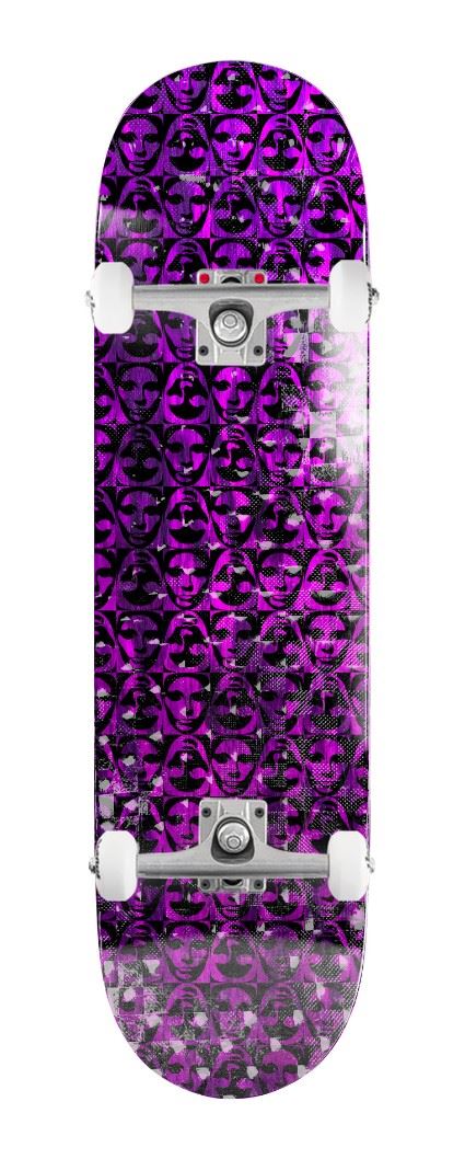 Opera Purple Transition Symmetrical EX7 Purple / Black x Venom Custom Complete Skateboard - 8.5