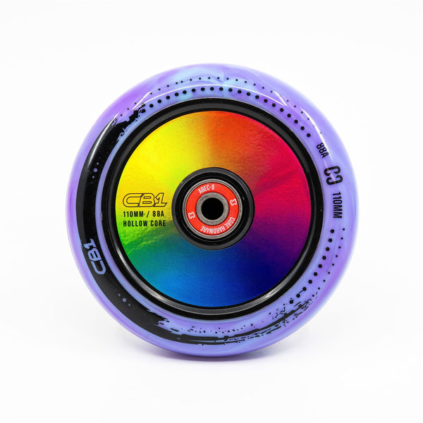 CORE CB1 Nylon Hollow Core Scooter 110mm - Black / Neo Scooter Wheels