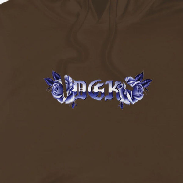 DGK Avenue Hooded Fleece Dark Chocolate - Skatewarehouse.co.uk