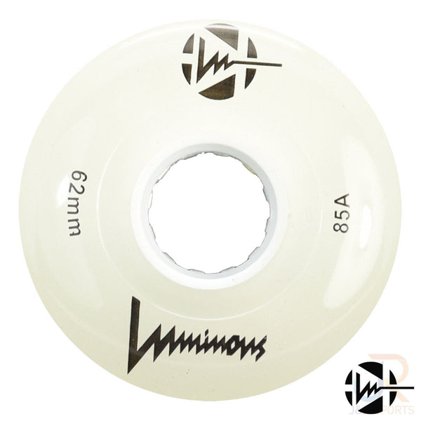 Luminous LED Quad Wheel - White - 62mm / 85a (Unit)