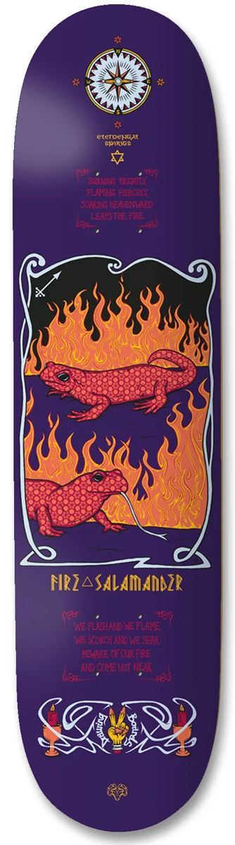 Drawing Boards Salamander Skateboard Deck - 7.75