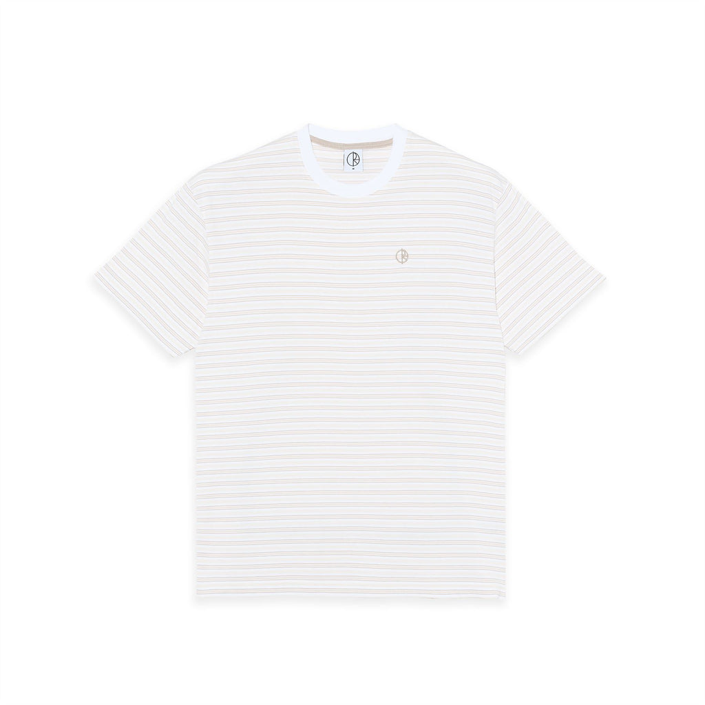 Tee | Stripe (White / Taupe)