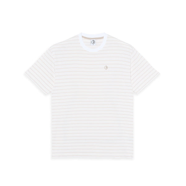 Tee | Stripe (White / Taupe)