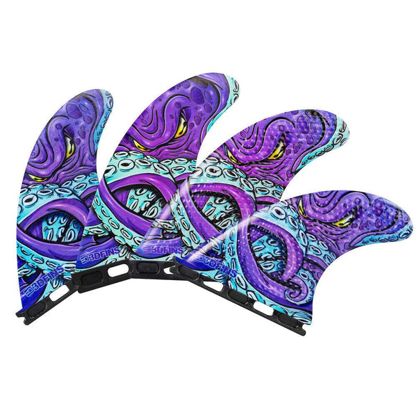 3D Fins - All Rounder Quad - Medium - Kracken (FCS1 / Futures)