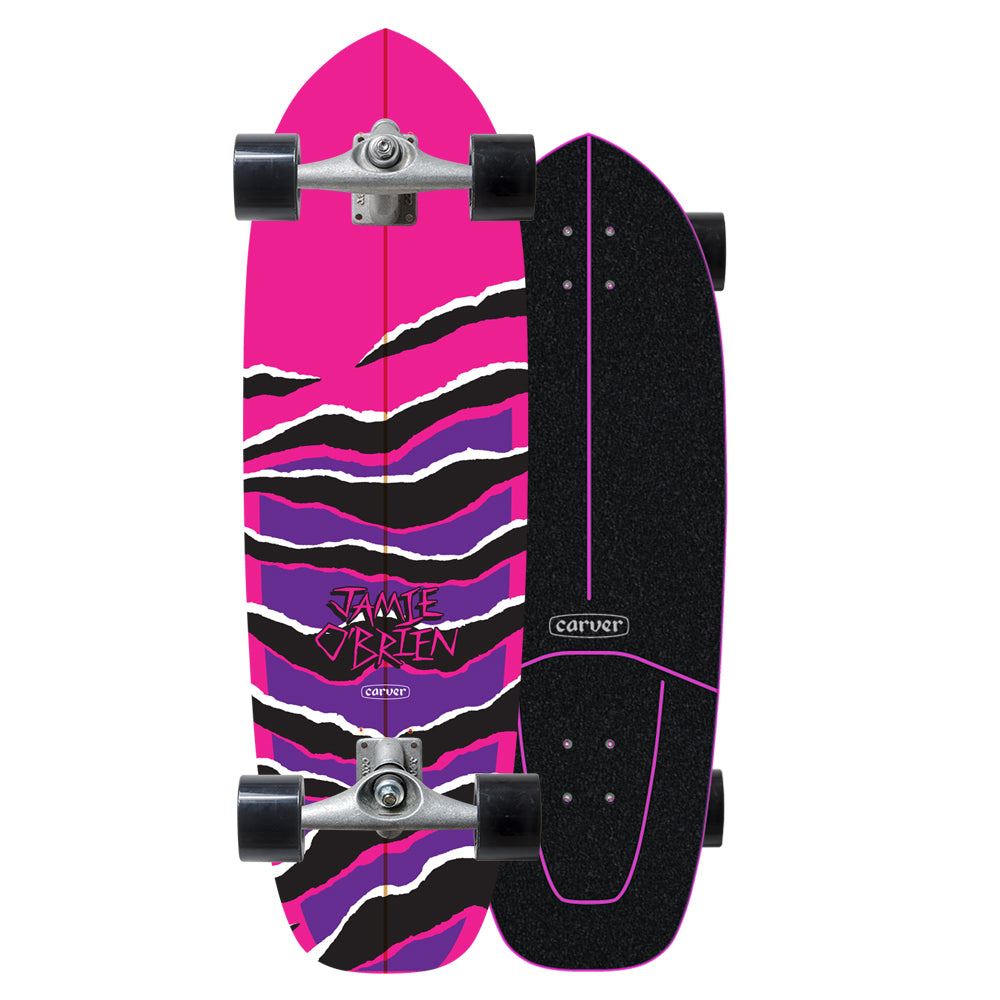 Carver JOB Pink Tiger Surfskate Cruiser Skateboard CX - 10.25" x 33.5" WB 17.5" - Skatewarehouse.co.uk