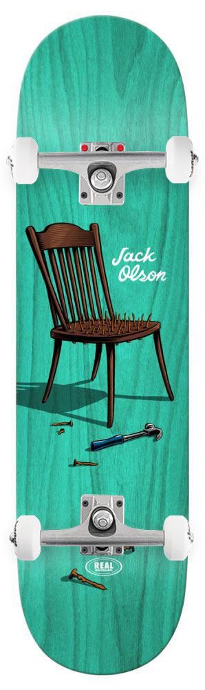 Real Jack Jackupuncture Custom Complete Skateboard - 8.25