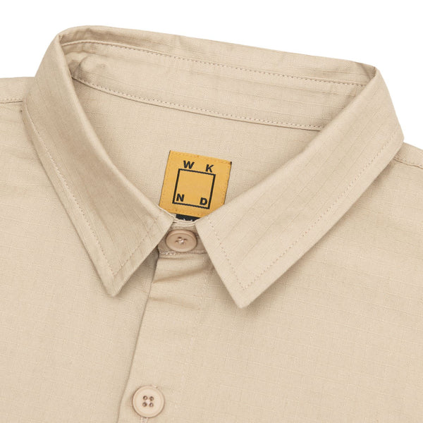 WKND Major Ripstop Shirt Khaki - Skatewarehouse.co.uk