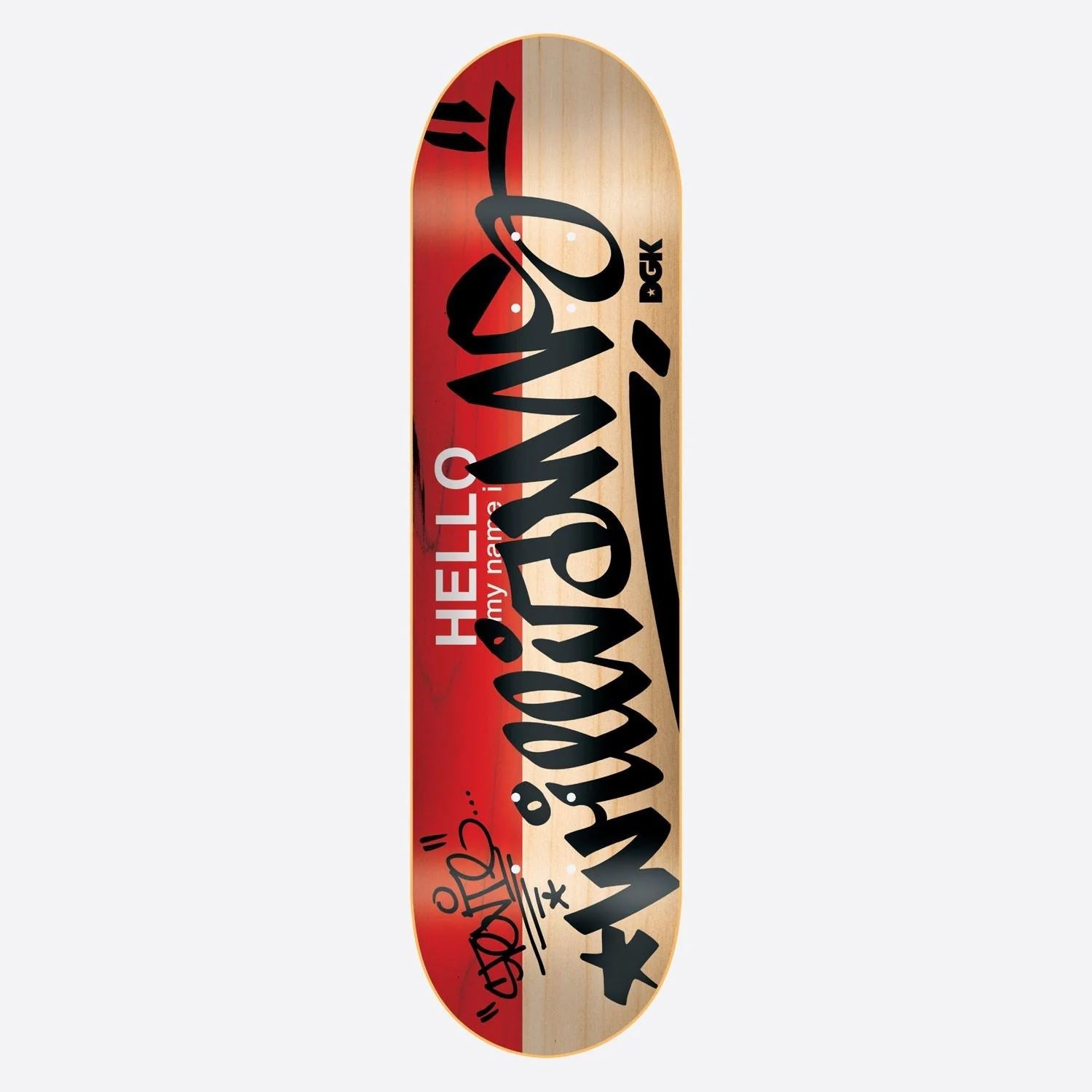 DGK Hello My Name Is Stevie Williams Skateboard Deck