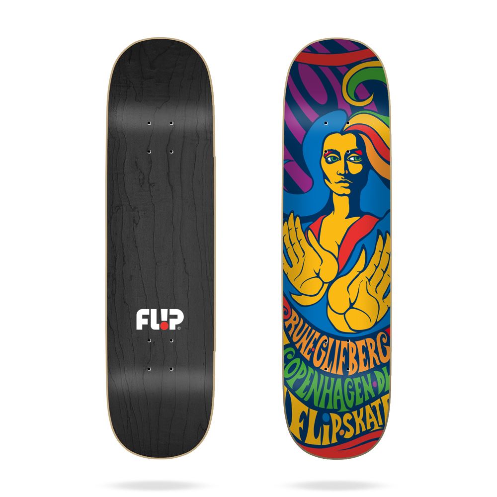 Flip Mother Earth Glifberg Flip Skateboard Deck - 8.625" - Skatewarehouse.co.uk