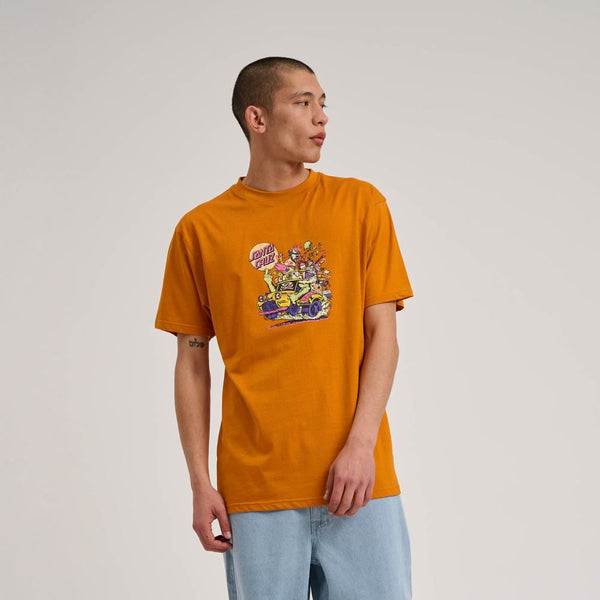Santa Cruz T-Shirt Johnson Beast Wagon T-Shirt - Amber - Skatewarehouse.co.uk