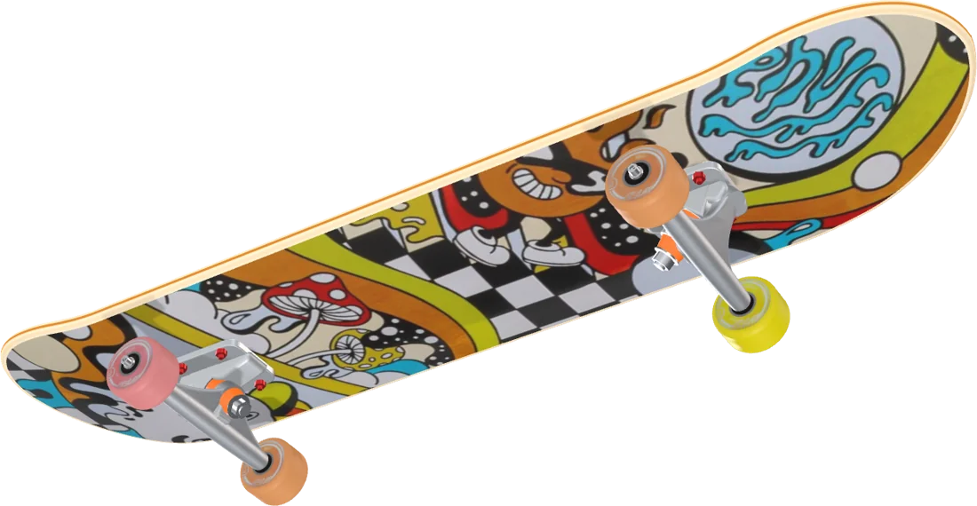 Mid-range custom skateboard build