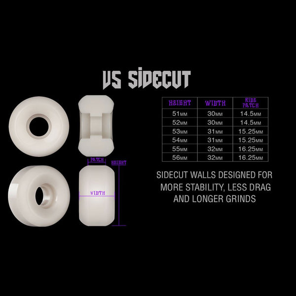 BONES Skateboard Wheels • OG Formula • • 100A • V5 Sidecut • White (Spring '26) - Skatewarehouse.co.uk