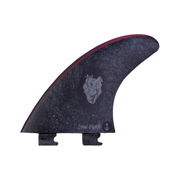 Captain Fin Co - Eithan Osbourne Heart Tri - SM / MD / LG - Black (Snap-In / FCS II) - L