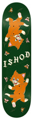 Real Ishod Kitten Scratch Twin Tail - Slick (Green) Skateboard Deck - 8.3"
