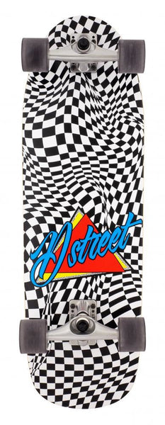 D Street Surfskate Skateboard Check Warp - 10.0" x 32.0" - Skatewarehouse.co.uk