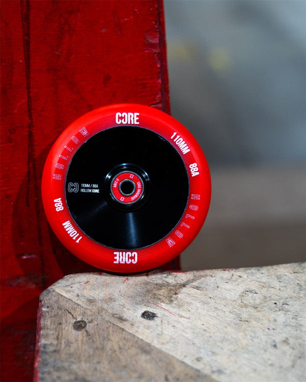 CORE Hollow Stunt Scooter Wheel V2 110mm - Red / Black