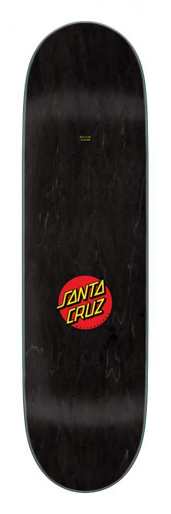 Santa Cruz Screaming Hand Black Skateboard Deck - 8.6