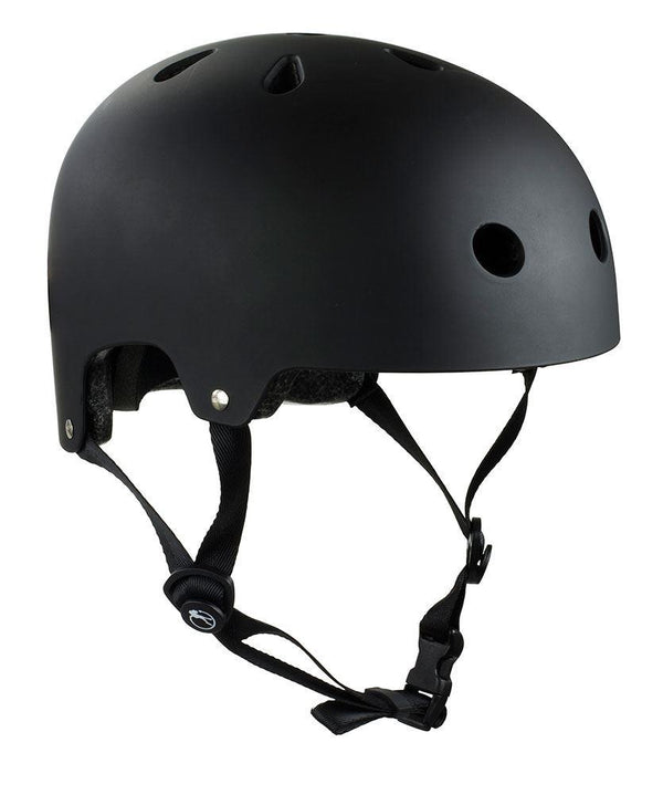 SFR Essentials Skateboard Roller Skates Bike Helmet - Matt Black - Skatewarehouse.co.uk
