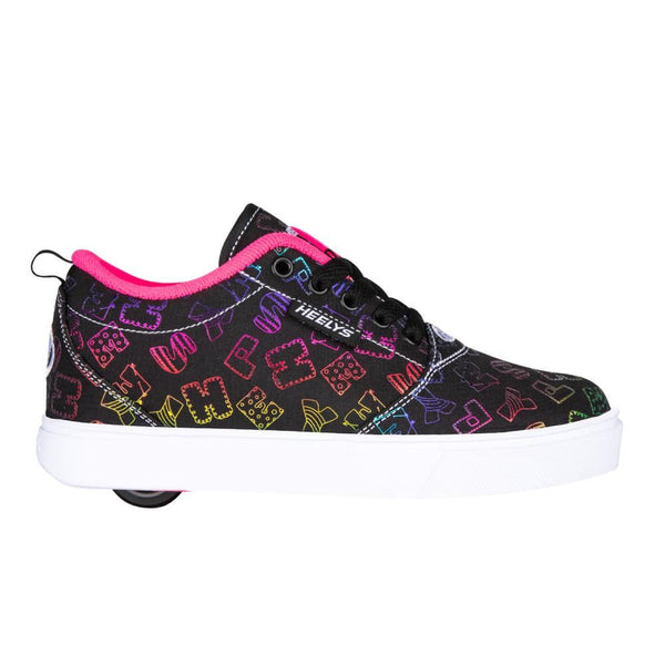 Heelys Pro 20 Prints  - Black / Rainbow / Neon Pink - Skatewarehouse.co.uk