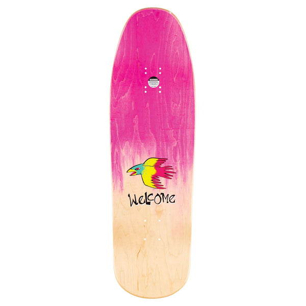 Welcome Skateboards Animal Kingdom - Chris Miller Pro Model on Gaia (Pink / Natural Stain) Skateboard Deck - 9.6