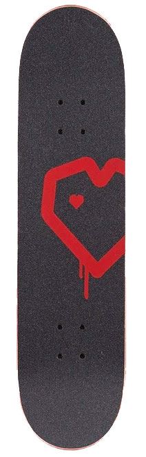 Blueprint x Tensor Spray Heart Rasta Complete Skateboard - 8.0