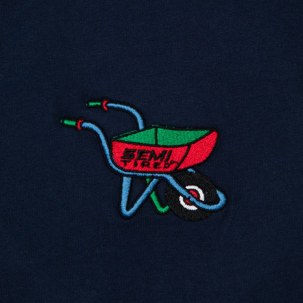 Tired Semi Tired Long Sleeve T-Shirt Navy - S