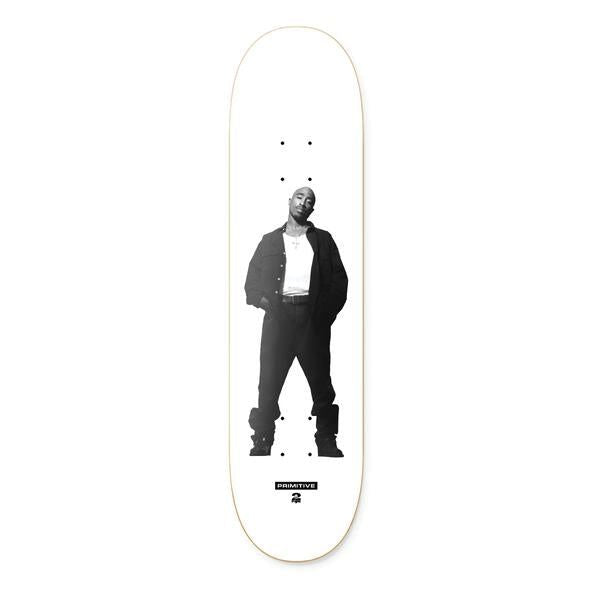 Primitive Tupac - Posted Skateboard Deck White - 8 - Skatewarehouse.co.uk