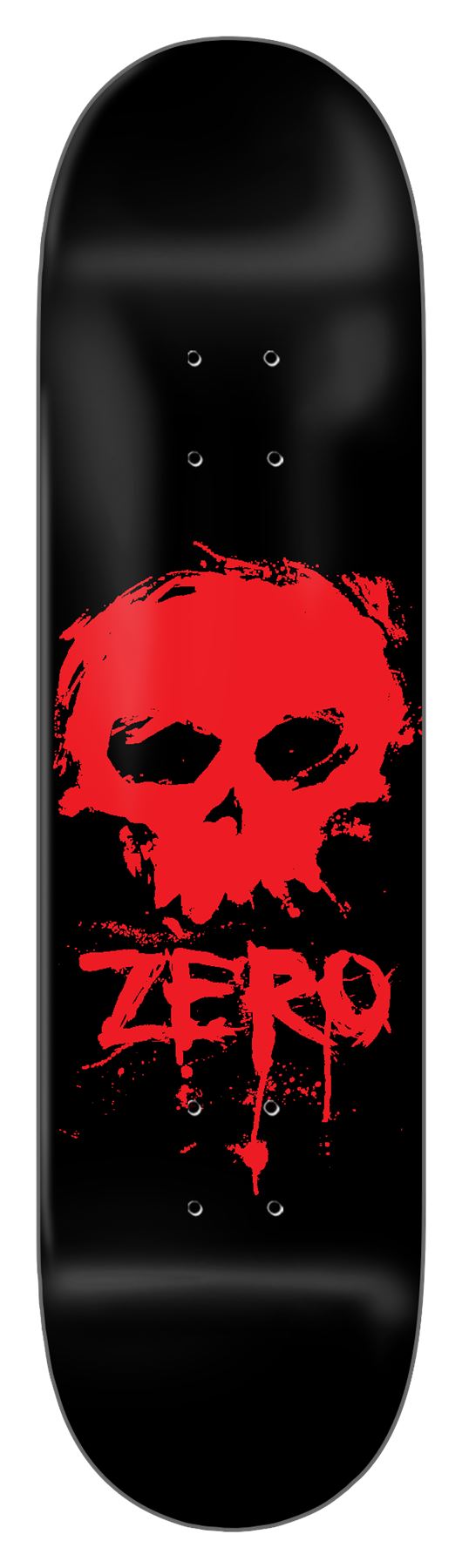 Zero Blood Skull Black Skateboard Deck - 8.25"
