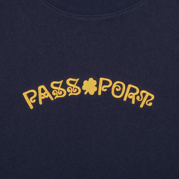 Pass~Port Sham Embroidery Tee (Navy) - M