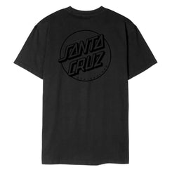 Santa Cruz T-Shirt Tonal Opus Dot Stripe T-Shirt - Black - Skatewarehouse.co.uk