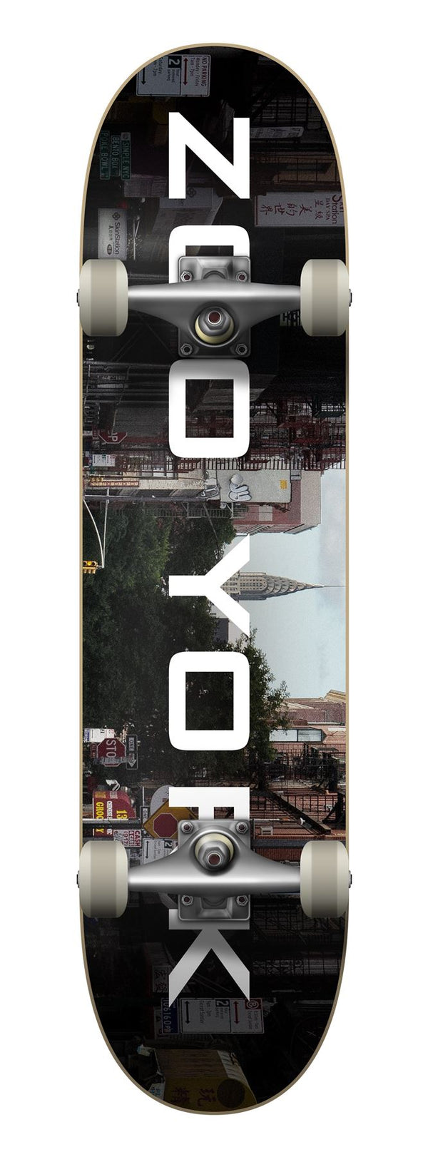 Zoo York OG 95 Logo Block Chrsyler Complete Skateboard Multi 8