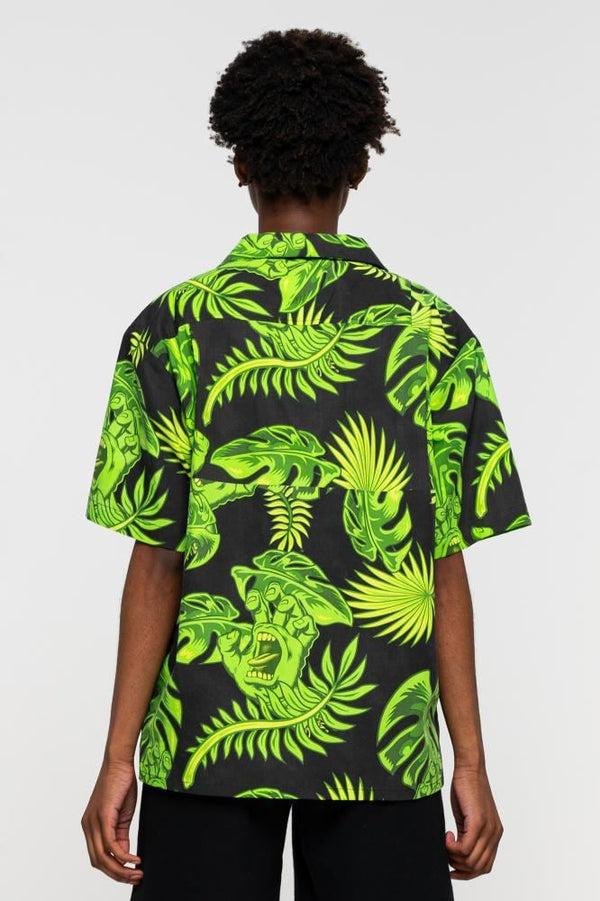 Santa Cruz Shirt Cabana S/S Shirt - Black - Skatewarehouse.co.uk