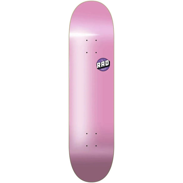 Rad Basic Logo Skateboard Deck Pink 8.125