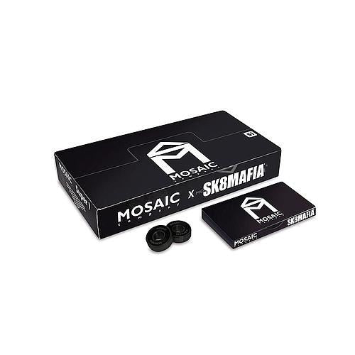 Super 1 Sk8mafia Abec 7 Black Mosaic Skateboard Bearings