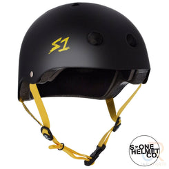 S1 Lifer Helmets - Black Matt inc Yellow Strap