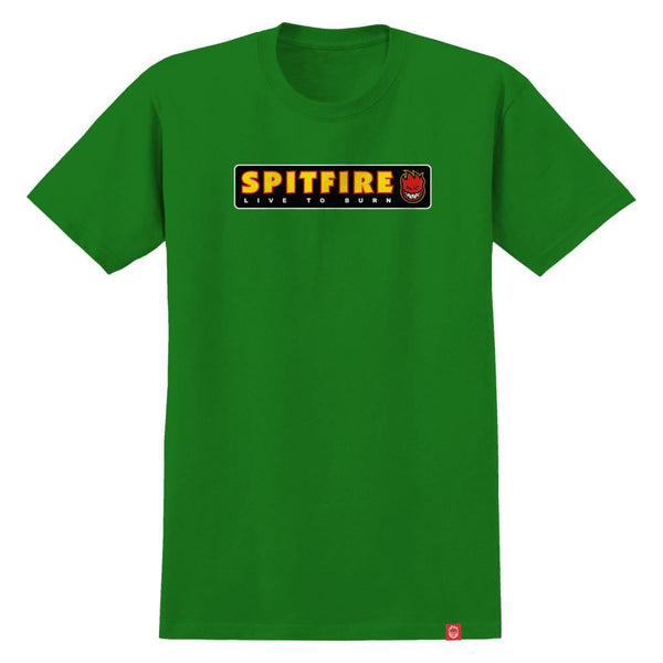 Spitfire T-Shirt Ltb - Kelly / Multi Color Print - Skatewarehouse.co.uk
