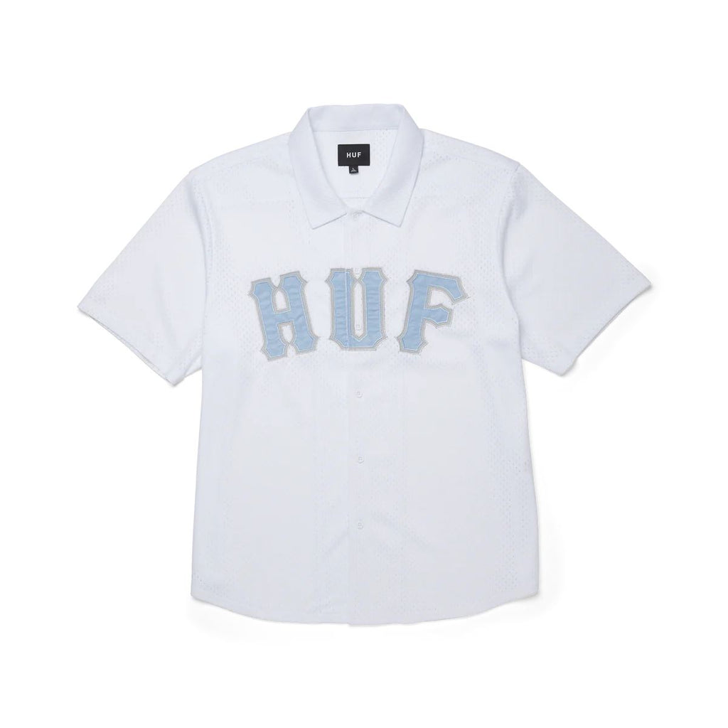 HUF Arch Mesh Button Up (White)
