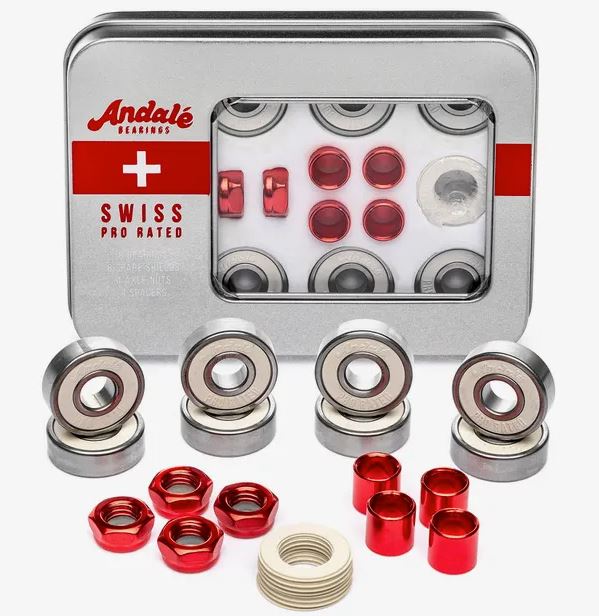 Andale Swiss Pro Rated skateboard bearings - Skatewarehouse.co.uk