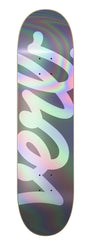 Verb Holographic Logo Skateboard Deck Black 8.375" - Skatewarehouse.co.uk