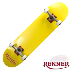 Renner Pro - 7 Ply, Virus Trucks, Abec 9 - Yellow Complete Skateboard - 7.75" - Skatewarehouse.co.uk