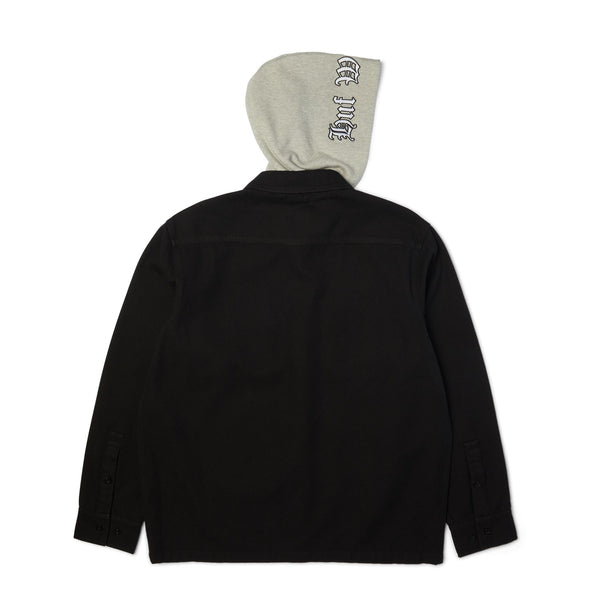 Olympia Hooded Overshirt (Black)