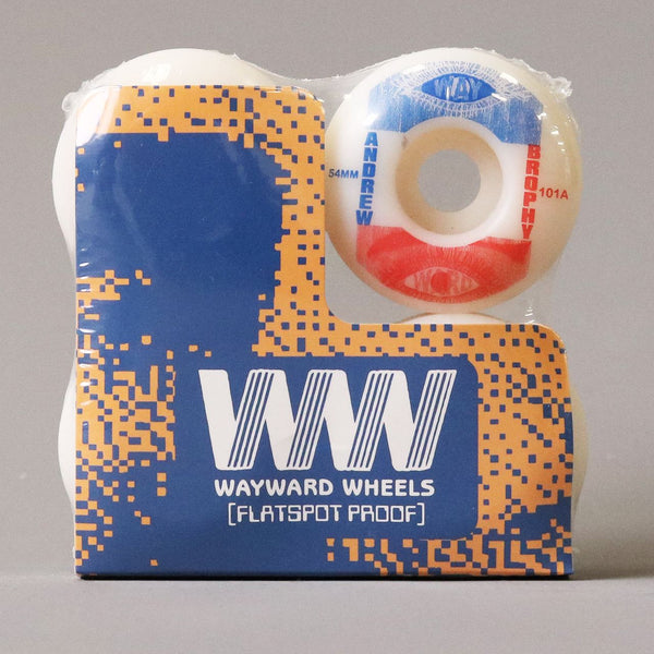 Wayward Classic Pro - Andrew Brophy (White / Blue) Skateboard Wheels - 54mm