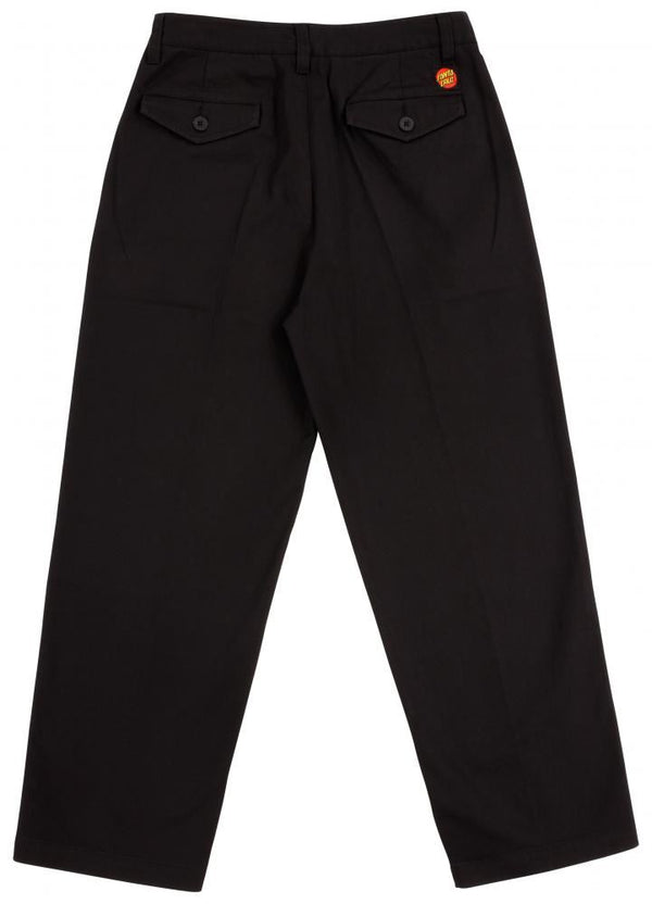 Santa Cruz Womens Pant Nolan Chino - Black - Skatewarehouse.co.uk