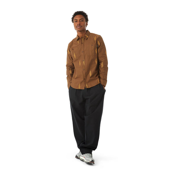 Larkin Embroidered Work Shirt (Bison)