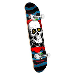 Powell Peralta Ripper Skateboard Blue/Red x Complete Skateboard - 7.5" - Skatewarehouse.co.uk