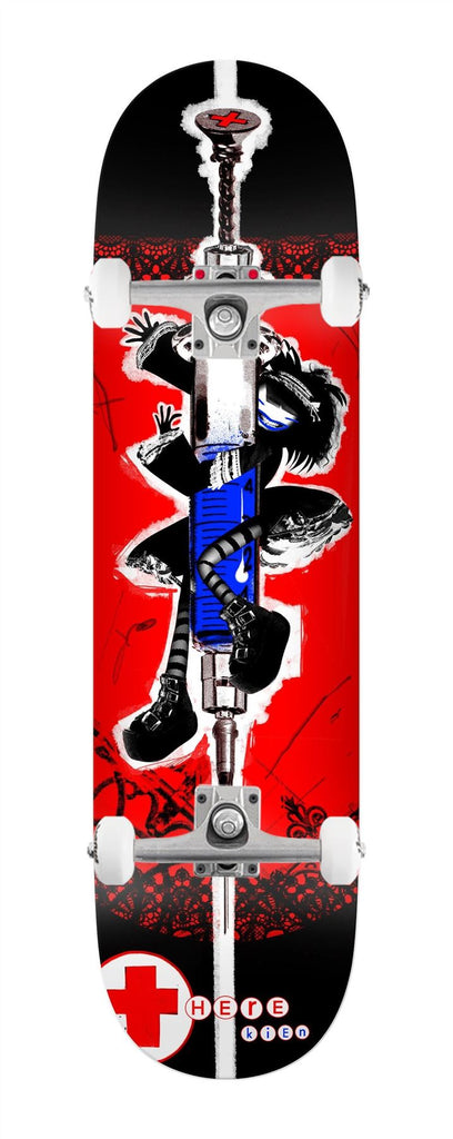 There Kien Filthy Guts 8.38 (Red) x Venom Custom Complete Skateboard - 8.375"